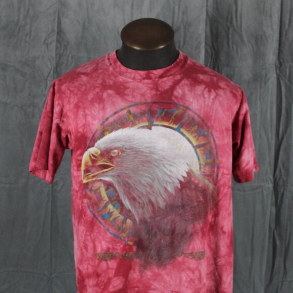 Vitnage Graphic T-shirt - Stone Wash Bald Eagle Graphic - Men's Small - Picture 3 of 7